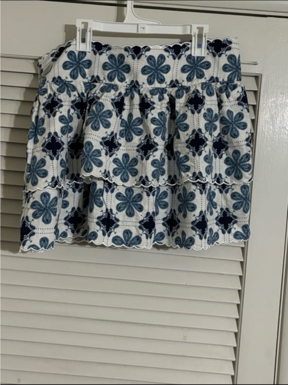 Agua Bendita for Target Mini Skirt Blue Flowers